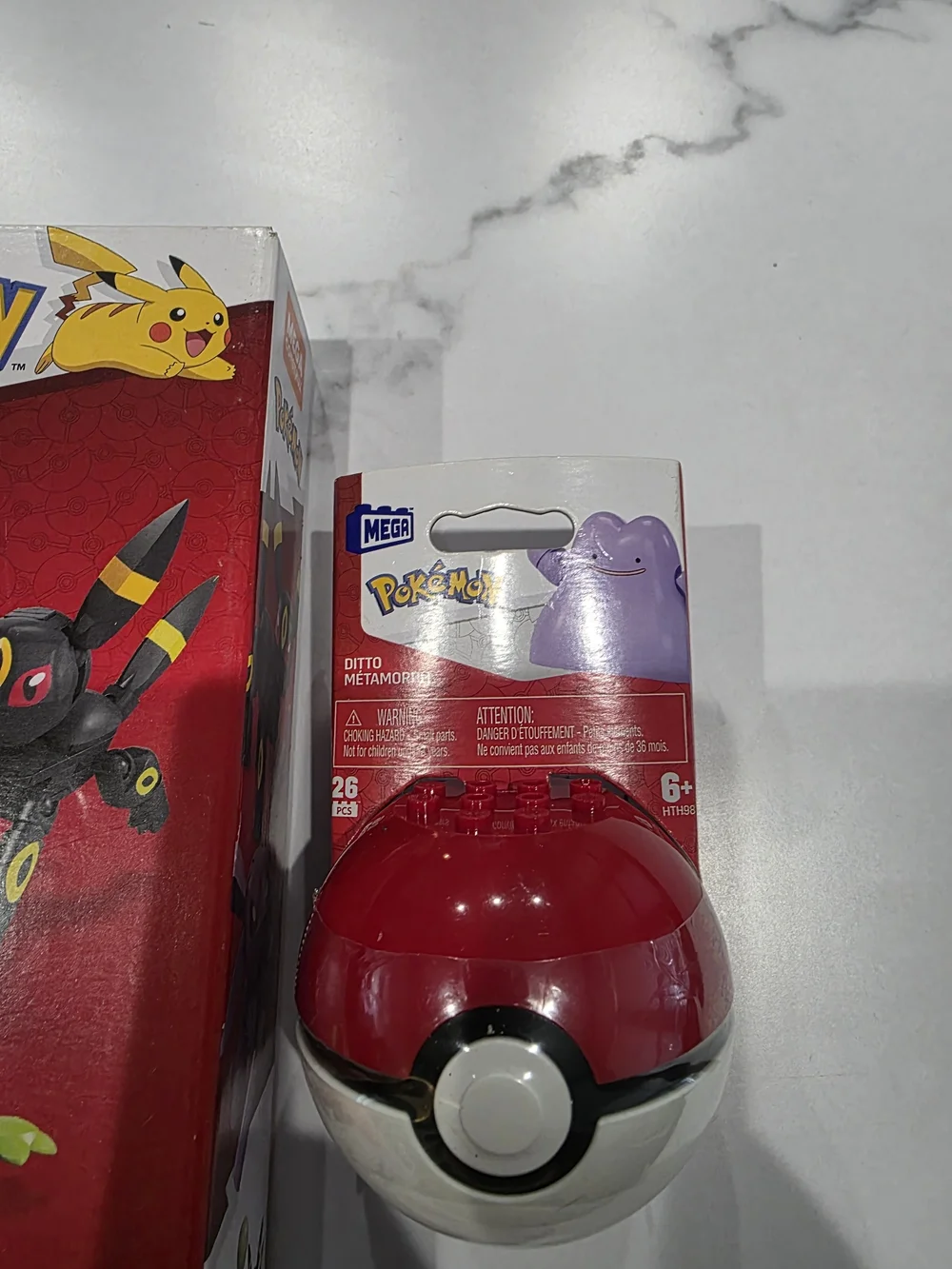 Mega Pokémon Umbreon & Espeon Buildable Figures - Black & Purple